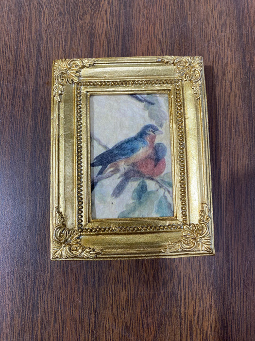 Resin Mini Framed Art Magnet, Gold Finish, 12 Styles