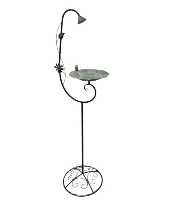 Birdbath w/Spigot on Stand 45"x13" ⚠️ Oversized Item.  Store Pick Up Only! No Shipping.