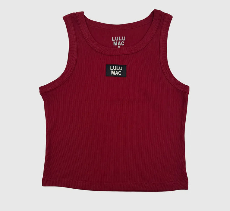 Maroon Lulu Mac Logo Tank
