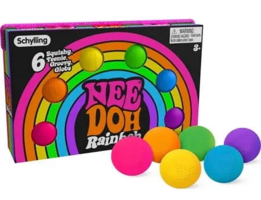 Rainboh Teenie NeeDoh®.  Set of 6.
