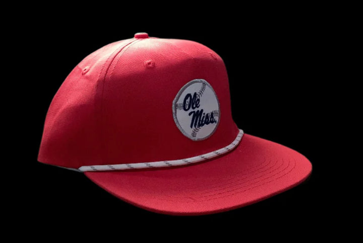 Ole Miss Baseball Patch Rope Hat