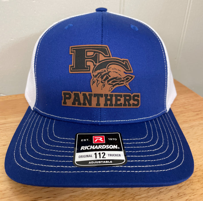 French Camp Panthers Hat with Cut Out Patch on Richardson 112