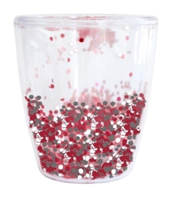 Red Glitter Acrylic Cup