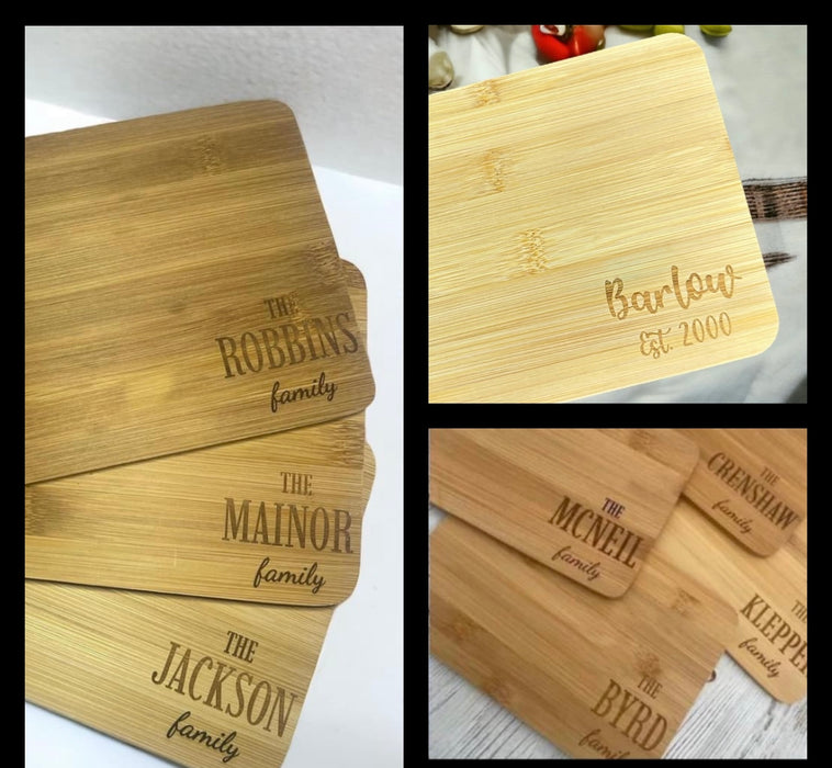 Personalized Small Cutting Board.  Can be personalized to say anything you want.  FREE PERSONALIZATION.