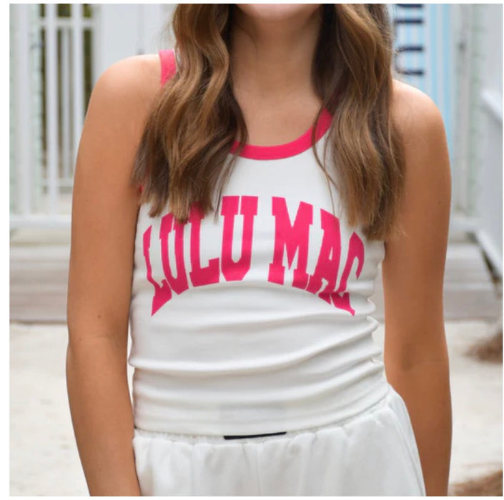 Adult Lulu Mac Tank Hot Pink