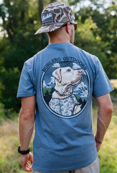 Camo Hunting Dog Tee by Burlebo