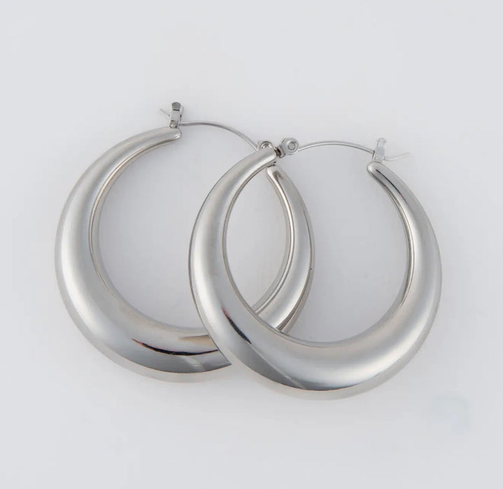 Narelle Waterproof Round Hoop Silver