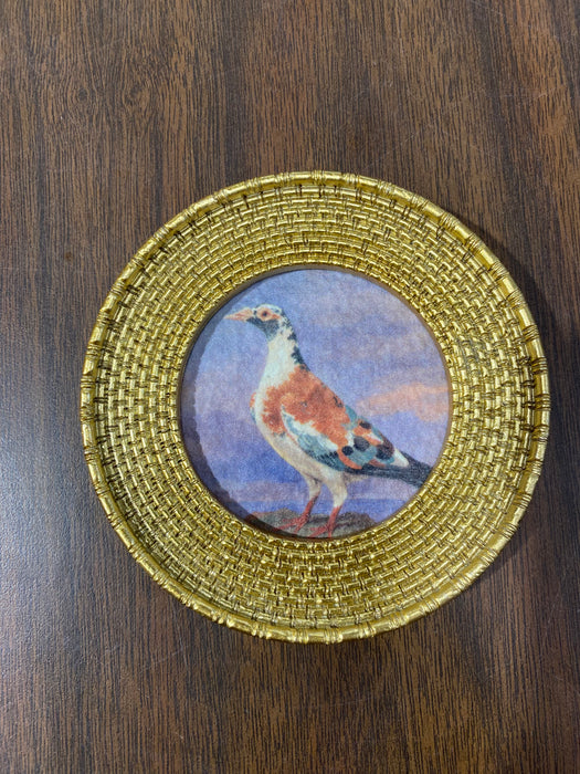 Resin Mini Framed Art Magnet, Gold Finish, 12 Styles