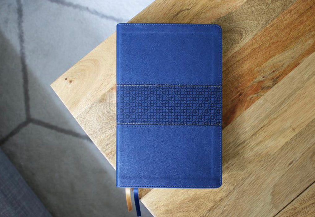 NIV Thinline Reference Bible - Navy LeatherSoft; Comfort Print