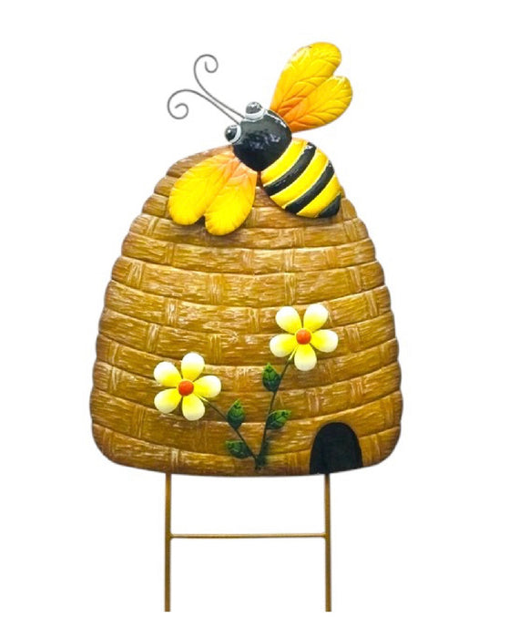 Beehive on Two Poles 33"x16" ⚠️ Oversized Item.  Store Pick Up Only! No Shipping.