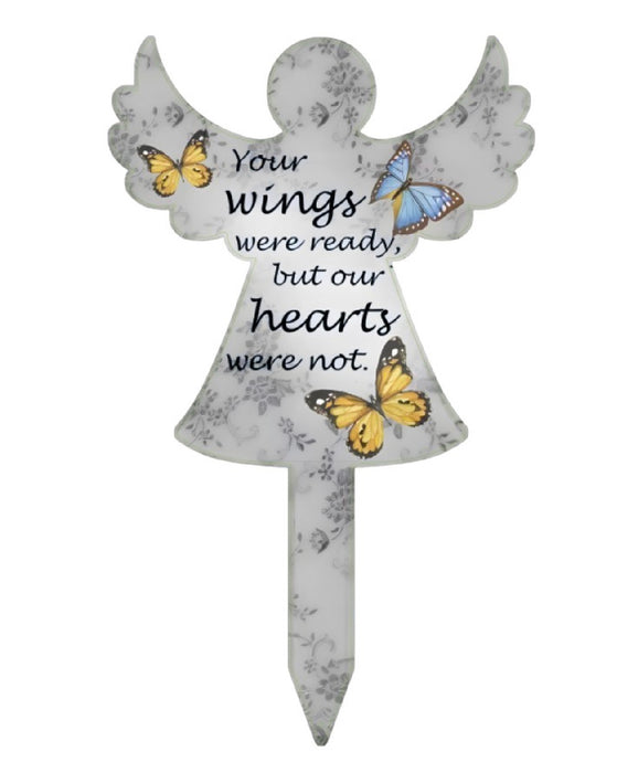 Butterfly Wings Angel Stake 18"x11"