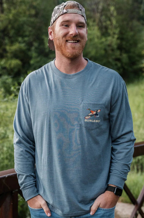 Burlebo Suns Up Birds Down Men’s Long Sleeve Tee