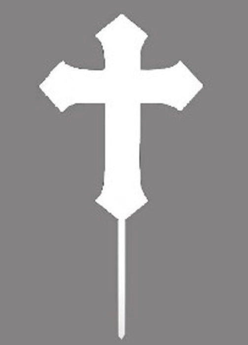 White Cross Pick 10"x5"