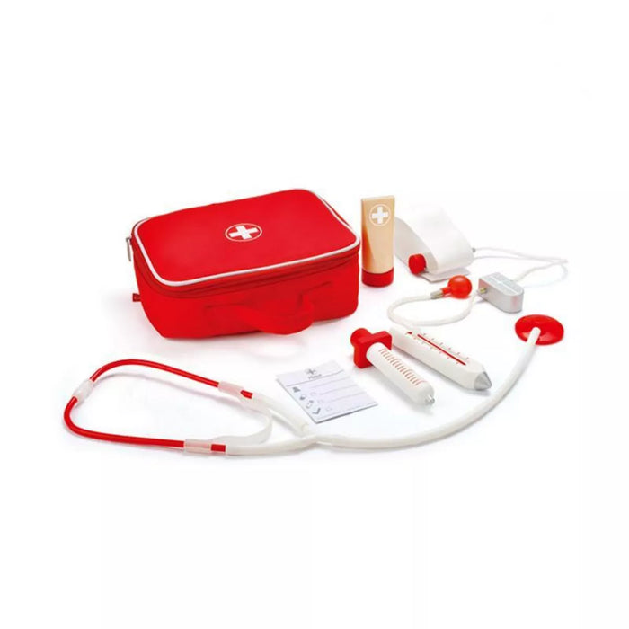 Doctor on Call Wooden Playset W/ Accessories in Red
