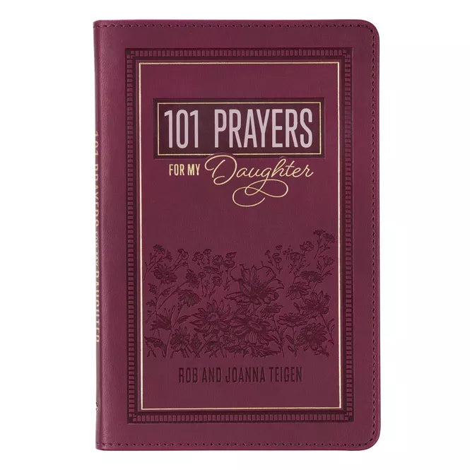 101 Prayers for My Daughter Plum Faux Leather Prayer Book