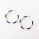 Blue, White, & Gold Ashlynn Hoops- Perfect For Game Day To Show Your School Spirit!!