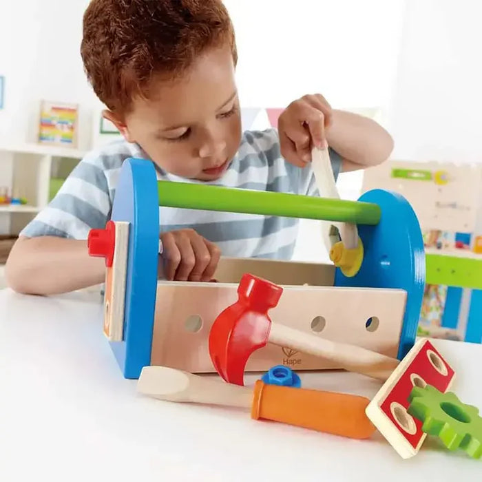 Fix It Kid's Wooden Tool Box and Accessory Play Set