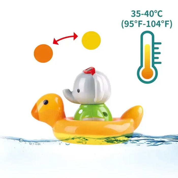 Spin Splash & Swim Elephant Color-Changing Spinning Float Bath Toy