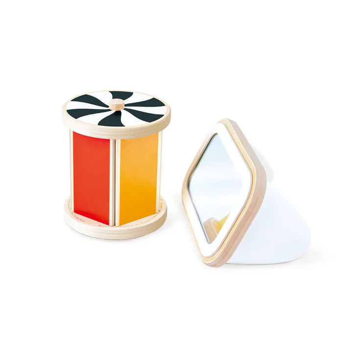 Baby Spinning Drum with Mirror