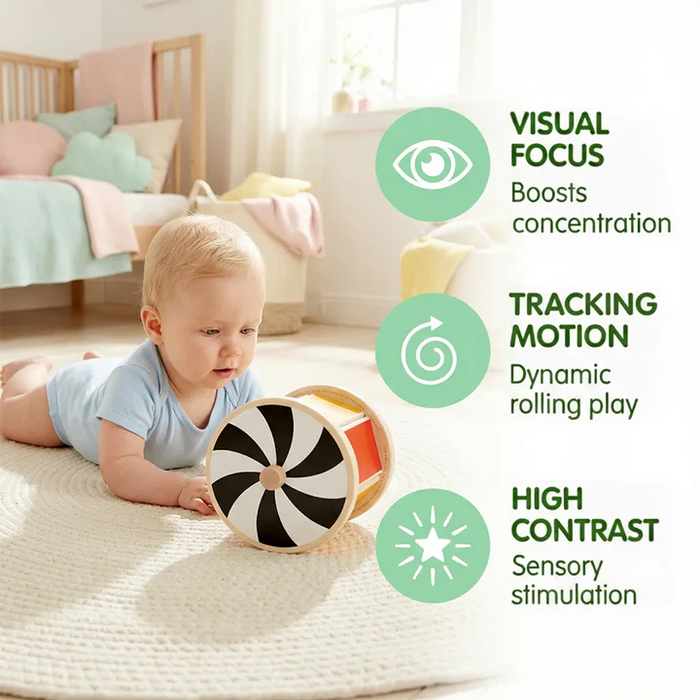 Baby Spinning Drum with Mirror