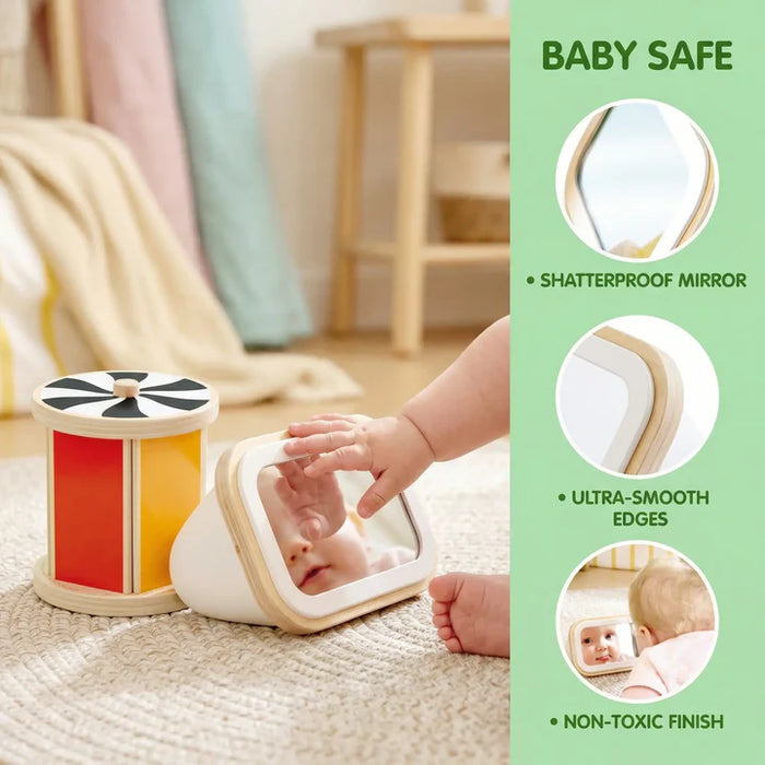 Baby Spinning Drum with Mirror