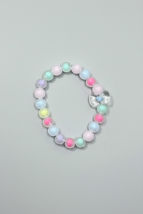 Kids Clearly Bowtiful Sugar Cloud Beaded Bracelet