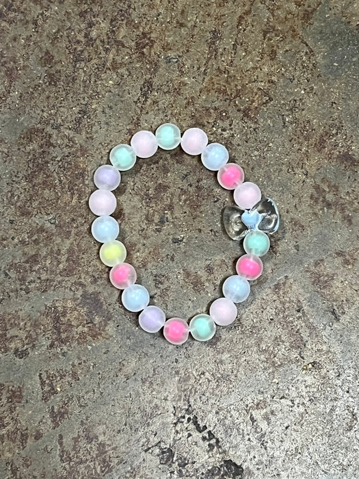 Kids Clearly Bowtiful Sugar Cloud Beaded Bracelet