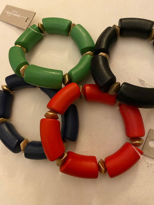 Chunky Wooden Bracelet - 4 Colors!