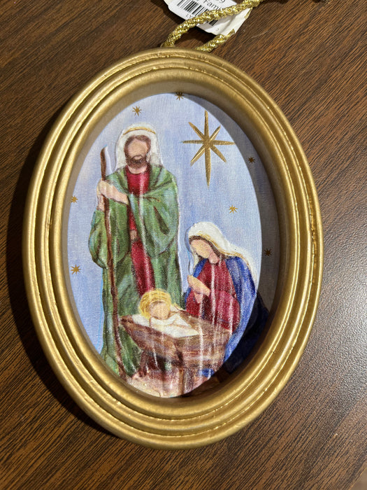 Gold Framed Christmas Ornaments- 2 Styles Available!