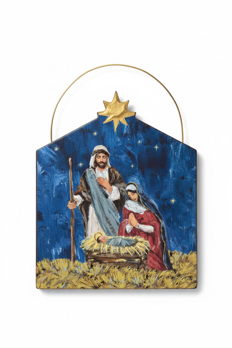 Hanging Wooden Nativity Ornaments- 4 Styles Available!