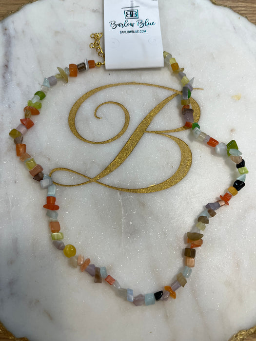 Abstract Colorful Beaded Necklace