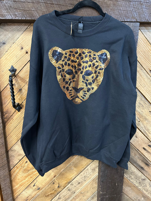 Sparkly Leopard Sweatshirt