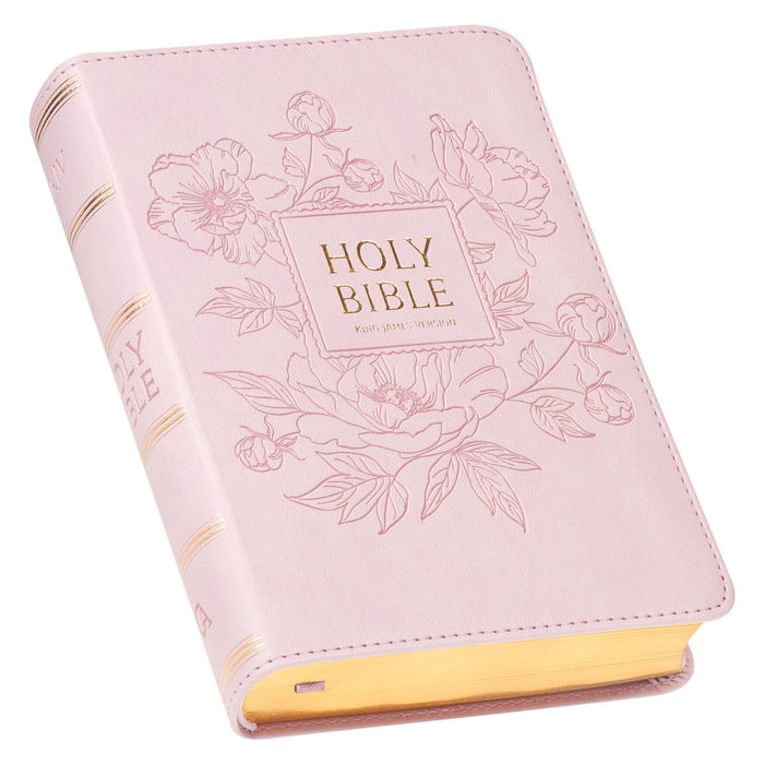 Ballet Pink Large Print Compact King James Version Bible