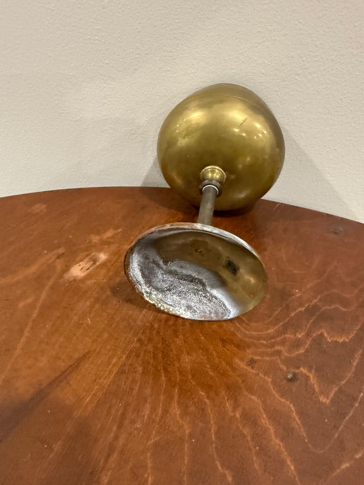 Vintage Hammered Brass Goblet – Mid Century Chalice Style Cup