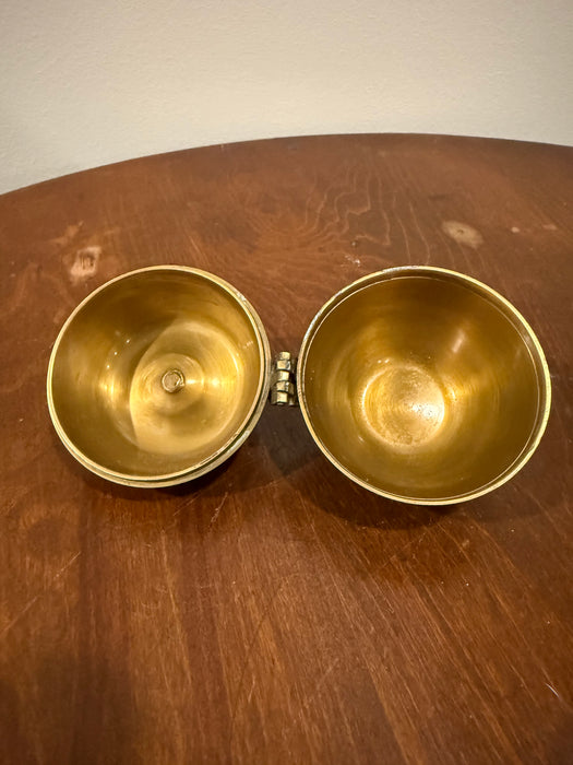 Vintage Brass Apple Trinket Holder – Jewelry or Keepsake Hinged Box