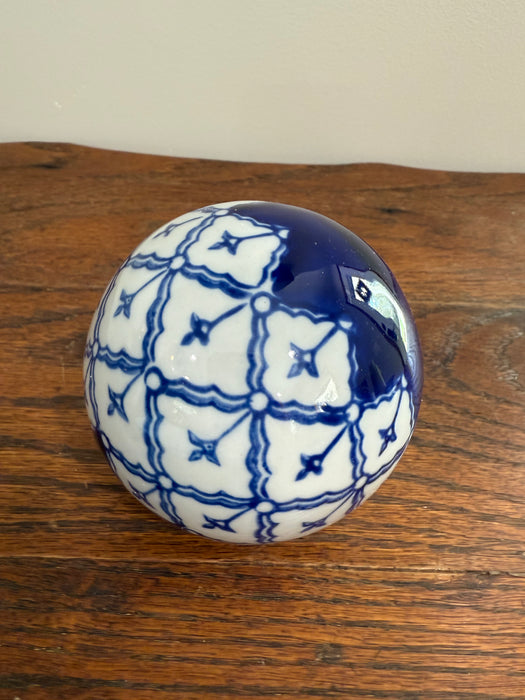 Blue & White Decorative Ceramic Balls