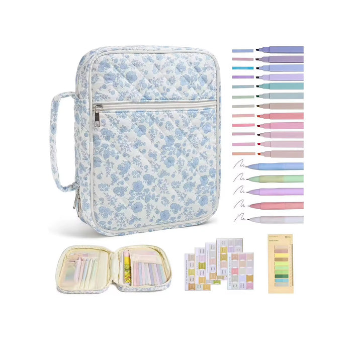 Quilted Bible Covers with Accessories.  Highlighters, Bible Tabs, Sticky Notes and Pens Included!