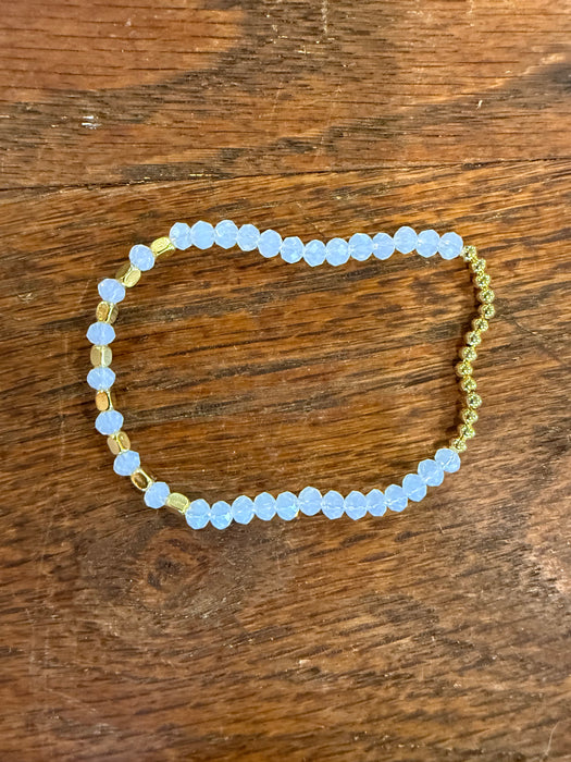 Rondelle Beaded Stretchy Bracelets w/ Medium sized Beads