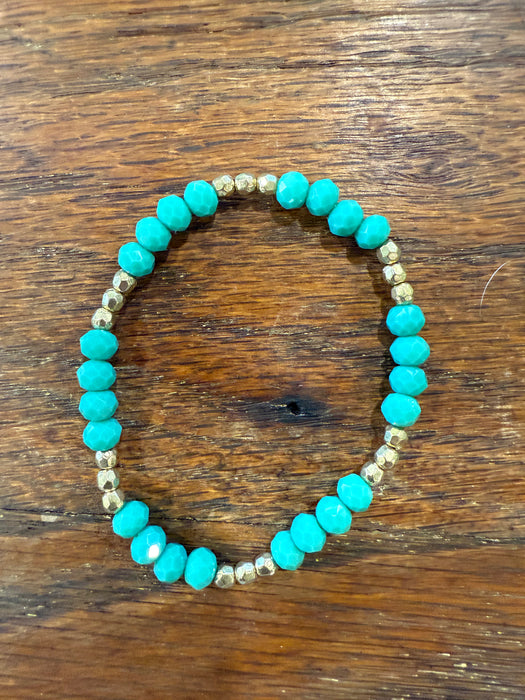 Rondelle Beaded Stretchy Bracelets w/ Medium sized Beads