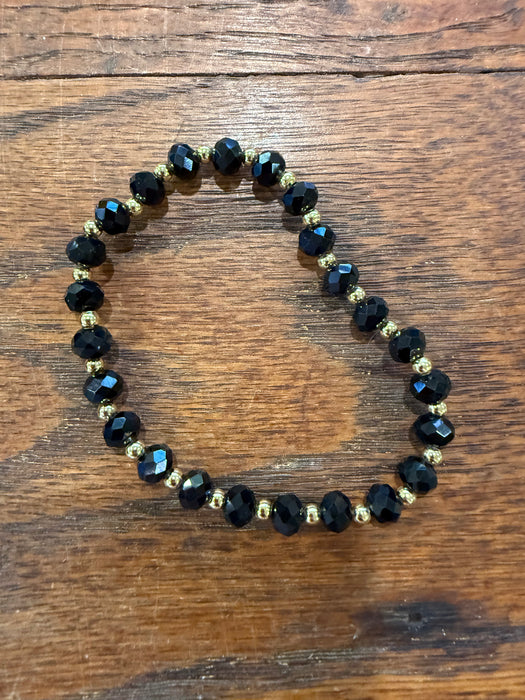 Rondelle Beaded Stretchy Bracelets w/ Medium sized Beads