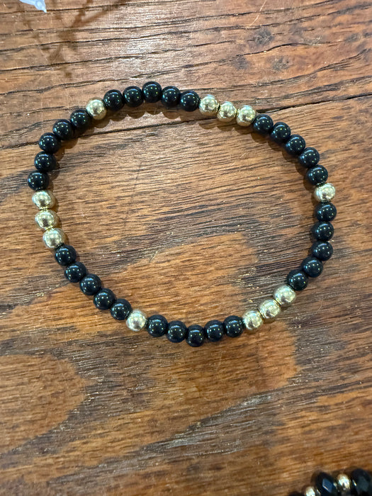 Rondelle Beaded Stretchy Bracelets w/ Medium sized Beads