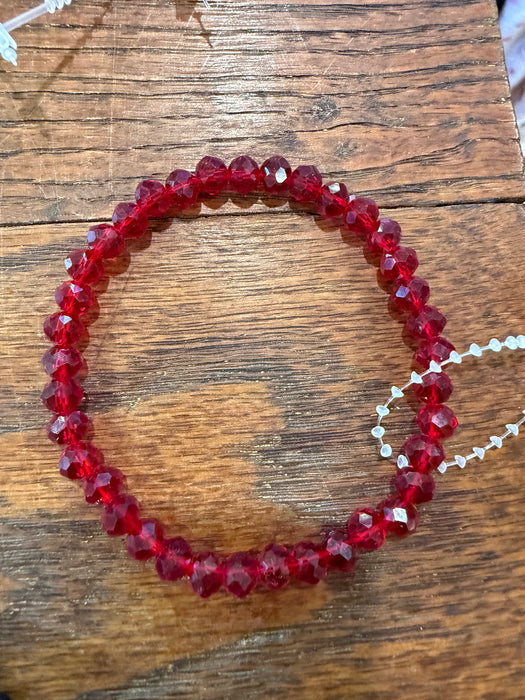 Rondelle Beaded Stretchy Bracelets w/ Medium sized Beads