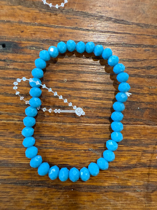 Rondelle Beaded Stretchy Bracelets w/ Medium sized Beads