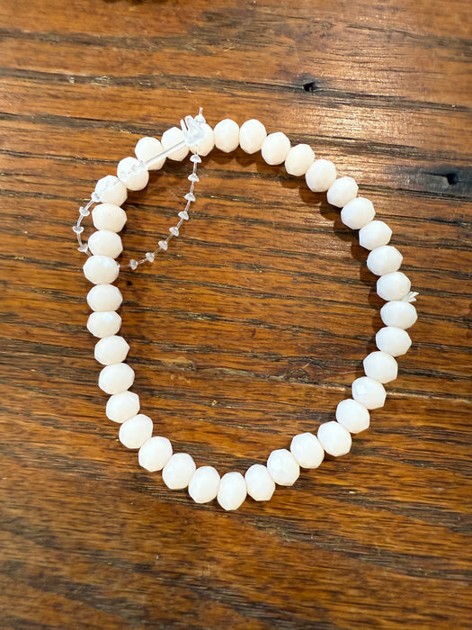 Rondelle Beaded Stretchy Bracelets w/ Medium sized Beads