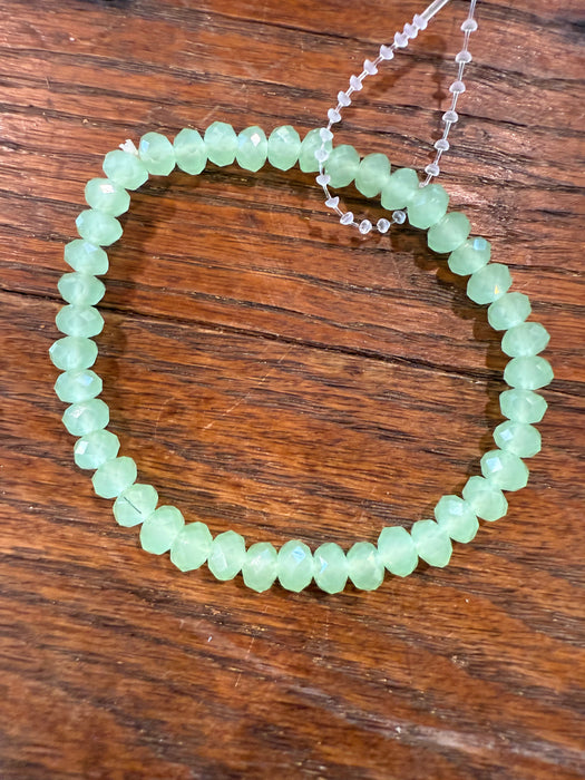 Rondelle Beaded Stretchy Bracelets w/ Medium sized Beads