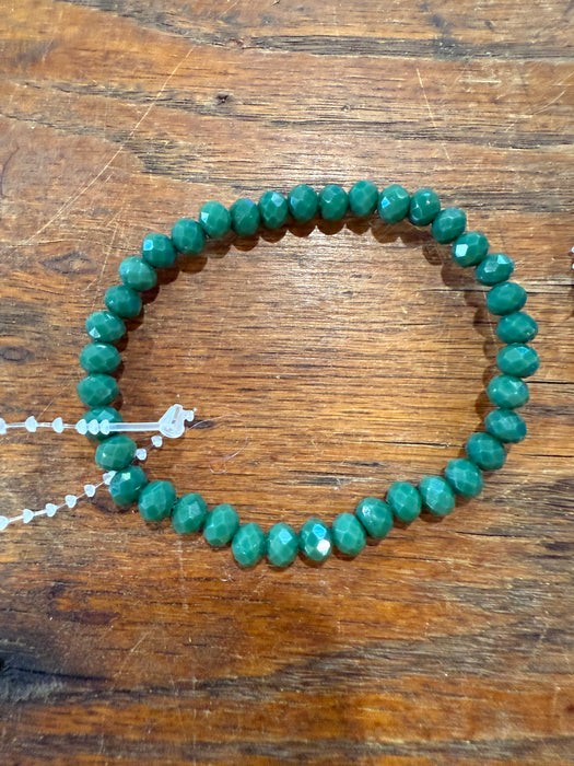 Rondelle Beaded Stretchy Bracelets w/ Medium sized Beads