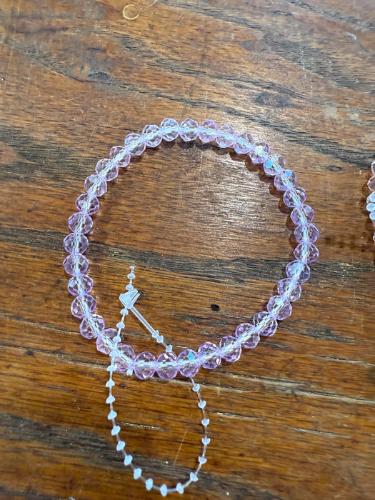 Rondelle Beaded Stretchy Bracelets w/ Medium sized Beads