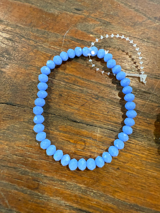 Rondelle Beaded Stretchy Bracelets w/ Medium sized Beads