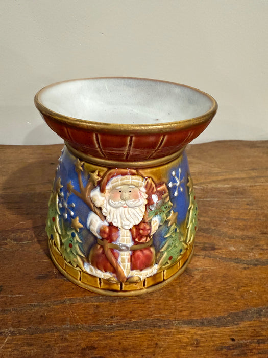 Vintage Santa Ceramic Tealight Wax Warmer