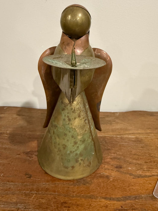 Vintage Copper & Brass Angel Candle Holders.  4 Sizes Sold Individually.
